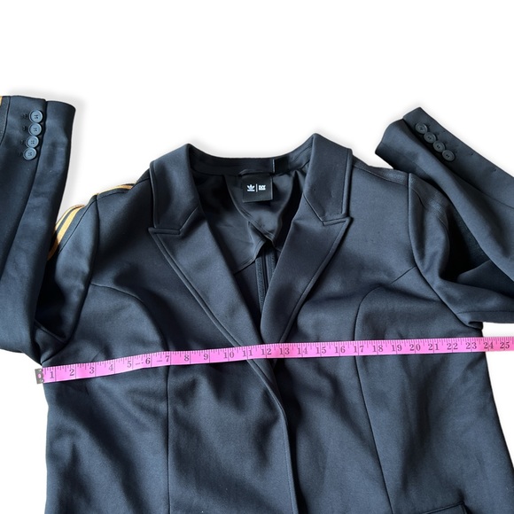 Adidas x Ivy Park Black 3 Stripe Suit Jacket Blazer, Size 1X - Picture 13 of 15